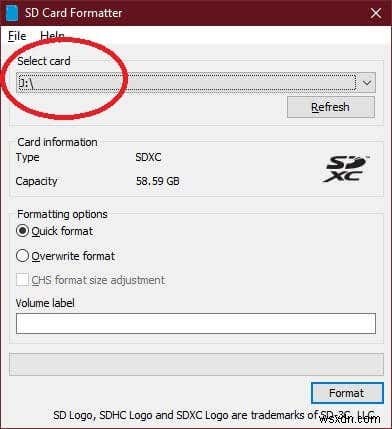 Windows 10 पर SD कार्ड को कैसे फॉर्मेट करें
