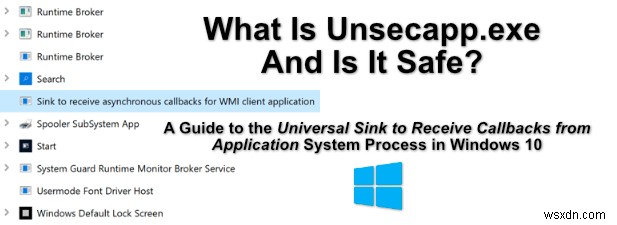 Unsecapp.exe क्या है और क्या यह सुरक्षित है?