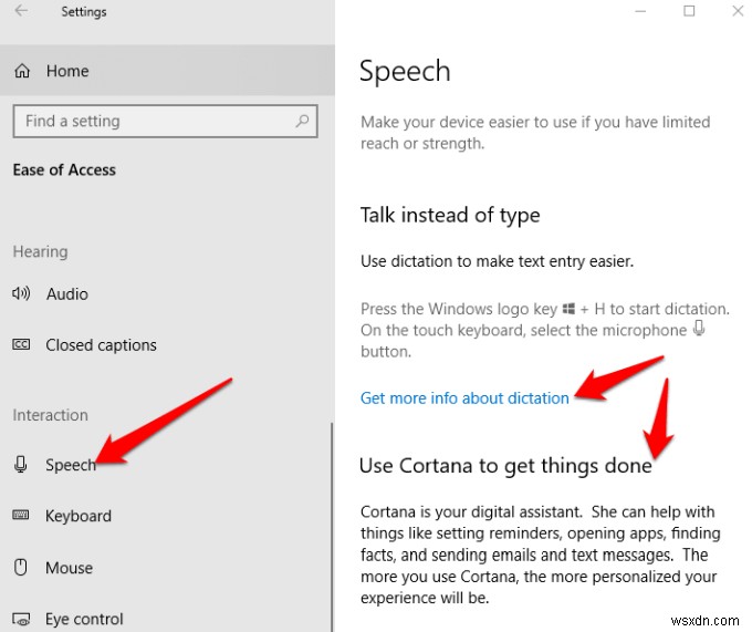Windows 10 विकलांग लोगों के लिए सुलभता सुविधाएं