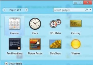 विंडोज 8/10 डेस्कटॉप गैजेट्स 