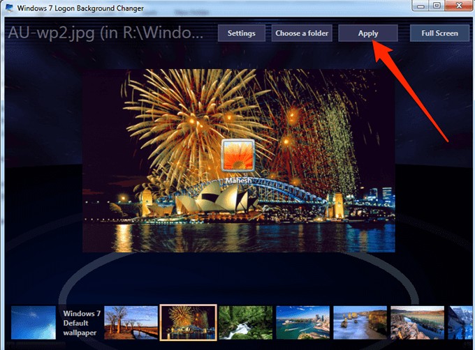 Windows 7 लॉगिन स्क्रीन पृष्ठभूमि छवि कैसे बदलें
