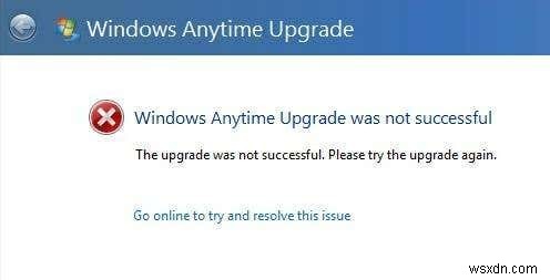 ठीक करें  Windows कभी भी अपग्रेड सफल नहीं था  त्रुटि 