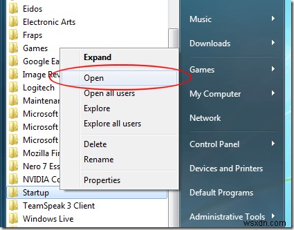 विंडोज 7 स्टार्टअप फोल्डर में आसानी से प्रोग्राम जोड़ें 