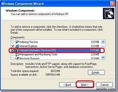 IIS कैसे स्थापित करें और XP में वेब सर्वर कैसे कॉन्फ़िगर करें? 
