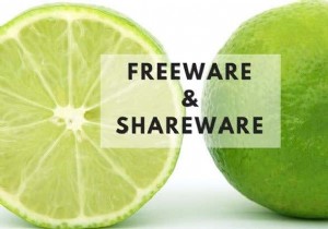 फ्रीवेयर बनाम शेयरवेयर - क्या अंतर है?