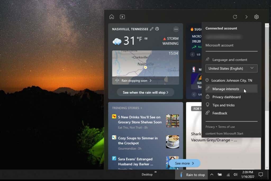 Windows 10/11 के लिए सर्वश्रेष्ठ मौसम विजेट