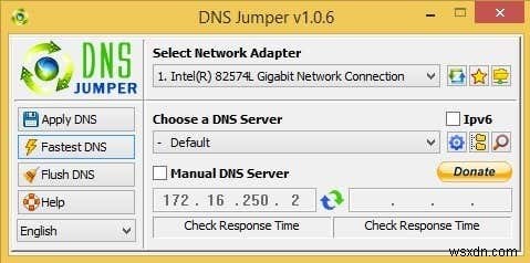 विंडोज़ में DNS सर्वर बदलने के लिए 5 उपयोगिताओं की समीक्षा की गई 