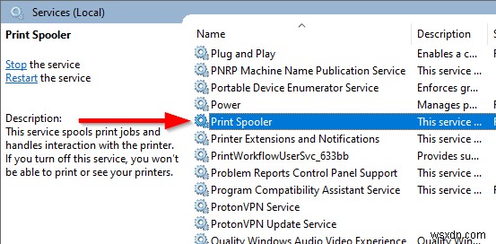 Windows 10 पर प्रिंट स्पूलर सेवा को अक्षम कैसे करें