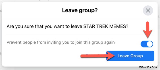 फेसबुक ग्रुप कैसे छोड़ें