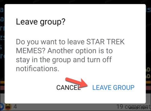 फेसबुक ग्रुप कैसे छोड़ें