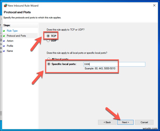 MySQL को दूरस्थ कनेक्शन की अनुमति कैसे दें 