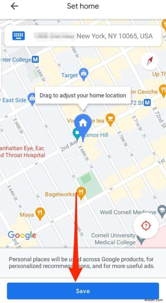 Google मानचित्र में अपने घर का पता कैसे सेट करें 