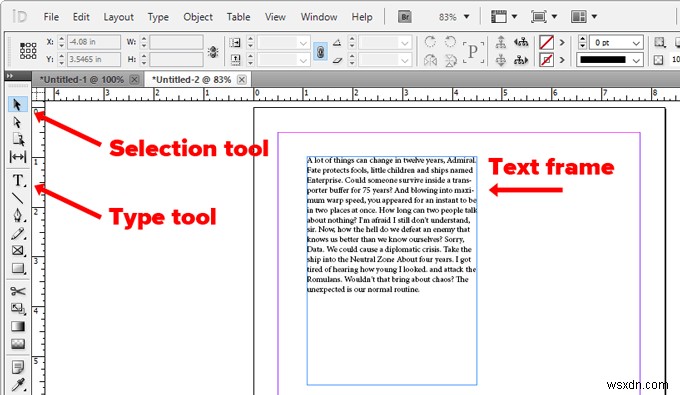 Adobe InDesign में टेक्स्ट बॉक्स कैसे लिंक करें