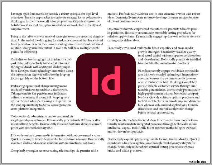 InDesign में इमेज के चारों ओर टेक्स्ट कैसे प्रवाहित करें 