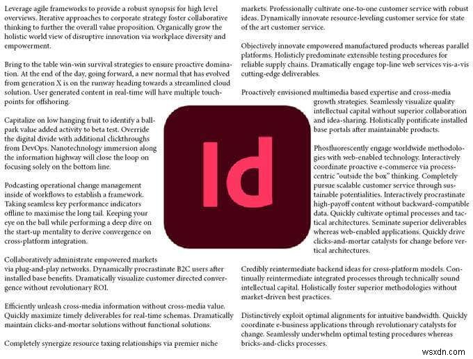 InDesign में इमेज के चारों ओर टेक्स्ट कैसे प्रवाहित करें 