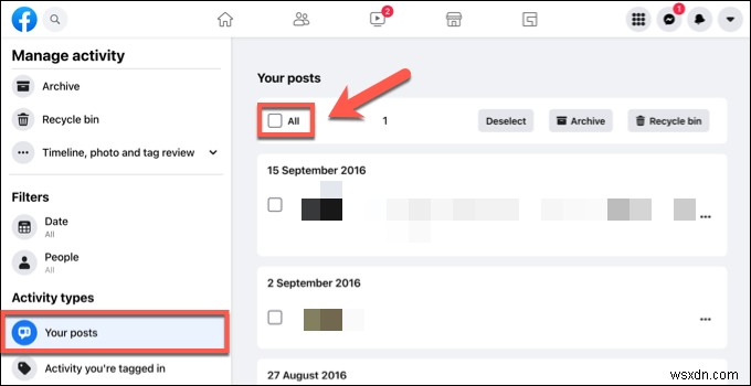 अपने सभी फेसबुक पोस्ट को बल्क में कैसे डिलीट करें