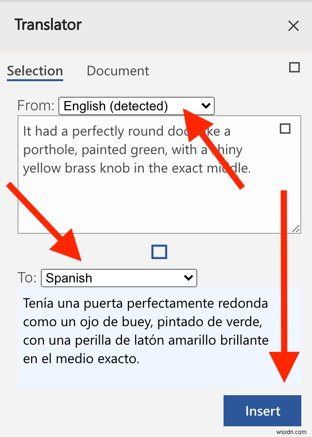 वर्ड डॉक्स का कई भाषाओं में अनुवाद कैसे करें 