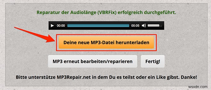 क्षतिग्रस्त MP3 फ़ाइलें ढूंढें और ठीक करें 