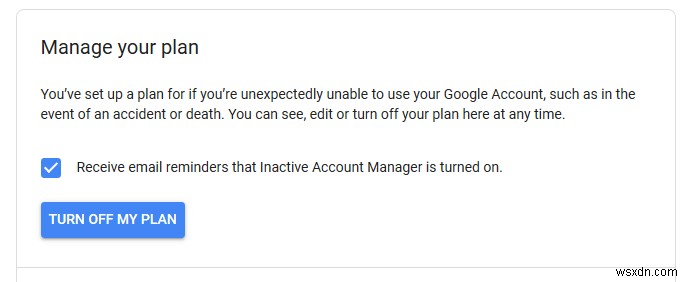 Google निष्क्रिय खाता प्रबंधक को कैसे सक्रिय करें