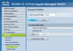 आईपी पते के आधार पर सिस्को स्विच तक पहुंच प्रतिबंधित करें