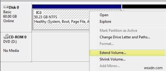 Windows 7/8/10 में दो विभाजन मर्ज करें