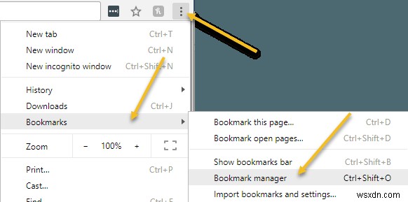 Google क्रोम में बुकमार्क टूलबार बटन जोड़ें 
