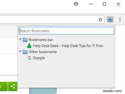 Google क्रोम में बुकमार्क टूलबार बटन जोड़ें 