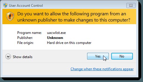 किसी विशिष्ट एप्लिकेशन के लिए उपयोगकर्ता खाता नियंत्रण (UAC) बंद करें