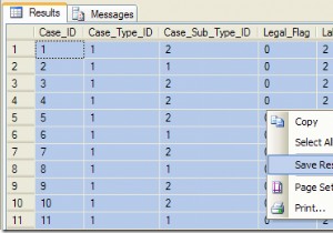 कॉलम हेडर के साथ एक्सेल में SQL डेटा निर्यात करें 