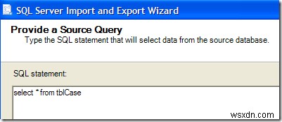 कॉलम हेडर के साथ एक्सेल में SQL डेटा निर्यात करें 