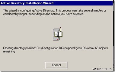 Windows 2003 सक्रिय निर्देशिका सेटअप:dcpromo 