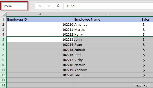 Excel में अनेक पंक्तियों को त्वरित रूप से कैसे सम्मिलित करें
