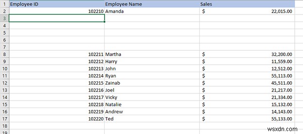 Excel में अनेक पंक्तियों को त्वरित रूप से कैसे सम्मिलित करें