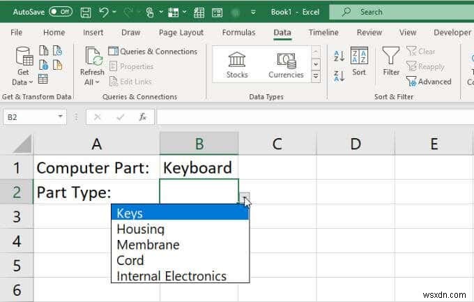 Excel में एकाधिक लिंक्ड ड्रॉप डाउन सूचियां कैसे बनाएं