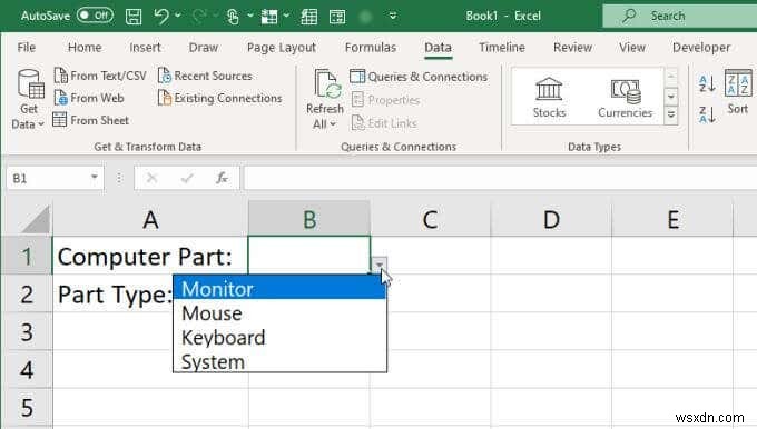 Excel में एकाधिक लिंक्ड ड्रॉप डाउन सूचियां कैसे बनाएं