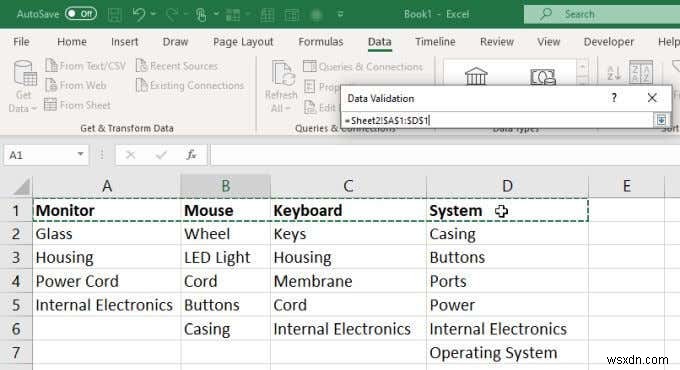 Excel में एकाधिक लिंक्ड ड्रॉप डाउन सूचियां कैसे बनाएं