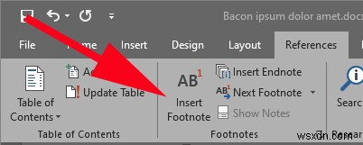 वर्ड में फुटनोट कैसे जोड़ें 