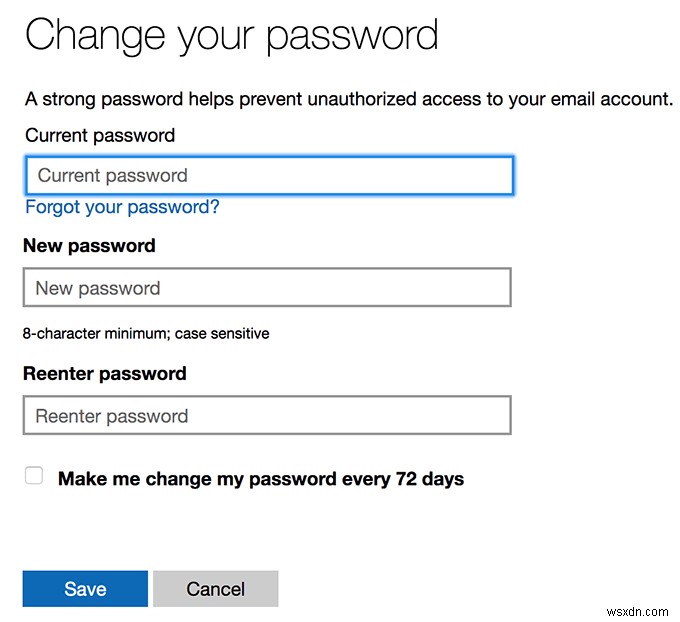अपना आउटलुक पासवर्ड कैसे बदलें 
