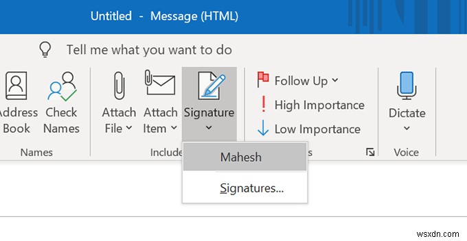आउटलुक में हस्ताक्षर कैसे जोड़ें 