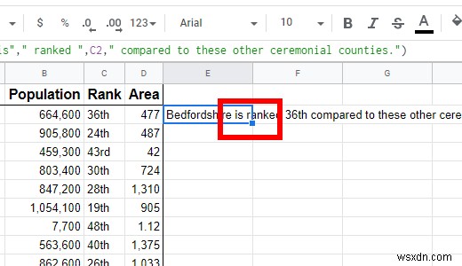 Google पत्रक में CONCATENATE फ़ंक्शन का उपयोग कैसे करें 