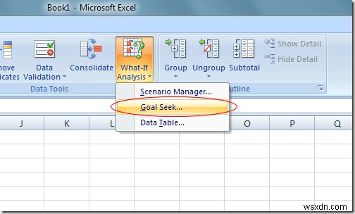 एक्सेल के व्हाट्स-इफ एनालिसिस गोल सीक टूल का उपयोग करना