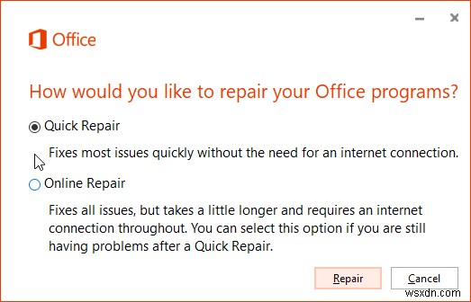 Microsoft Office के किसी भी संस्करण की मरम्मत कैसे करें