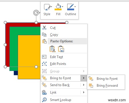 PowerPoint प्रेजेंटेशन में ऑब्जेक्ट्स को कैसे लेयर करें