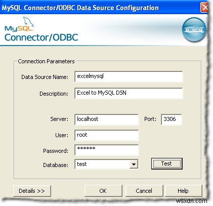 Excel को MySQL से कनेक्ट करना