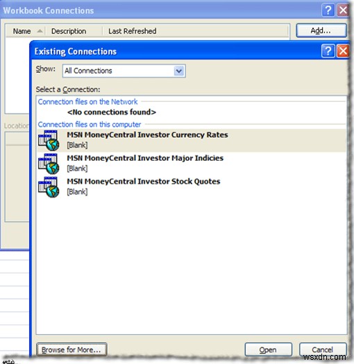 Excel को MySQL से कनेक्ट करना