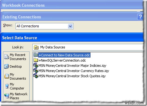 Excel को MySQL से कनेक्ट करना