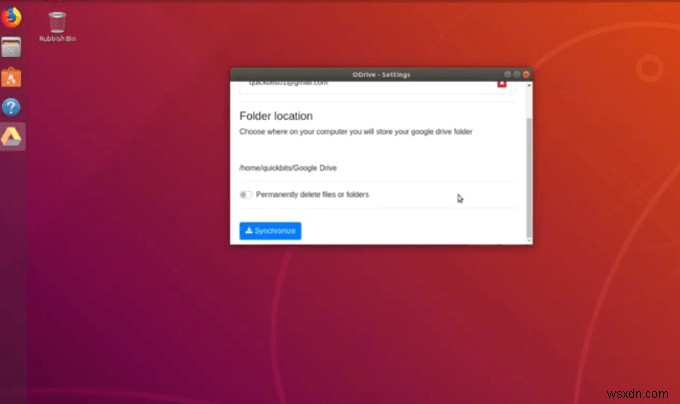 अपने Google ड्राइव में उबंटू को कैसे सिंक करें 