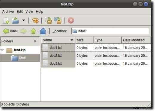 टर्मिनल का उपयोग करके लिनक्स में ज़िप फ़ाइलें बनाएं और संपादित करें 