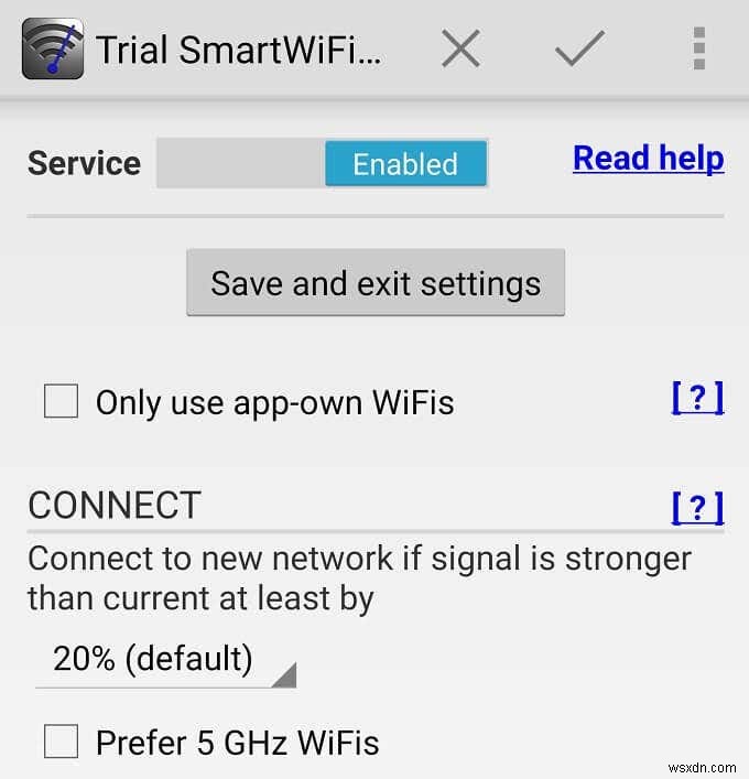 केवल 2.4GHz या 5GHz वाई-फाई बैंड से कैसे कनेक्ट करें (स्विचिंग रोकें) 