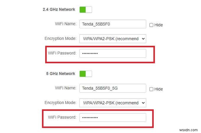 केवल 2.4GHz या 5GHz वाई-फाई बैंड से कैसे कनेक्ट करें (स्विचिंग रोकें) 